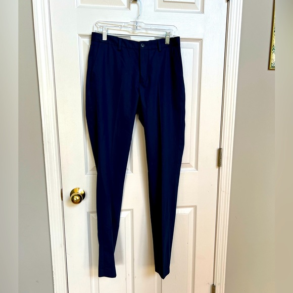 Zara Pants Zara Mens Navy Blue Slim Fit Suit Pants Poshmark